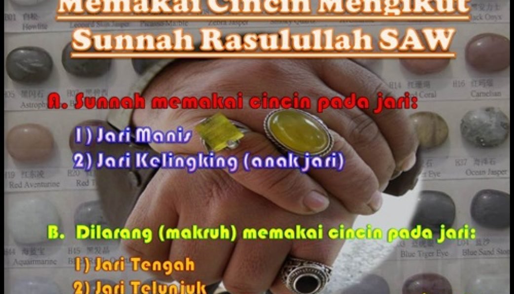 Pemakaian Cincin Mengikut Sunnah